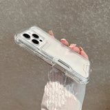 3 in 1 Transparent Heavy Duty Armor Phone Case For iPhone