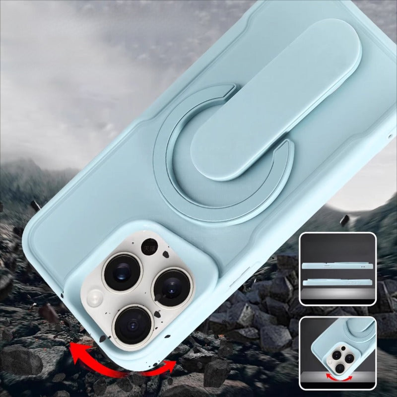 Simple Solid Color Magnetic Phone Case For iPhone