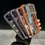 Rhinestone Drop Protection Phone Case For iPhone