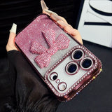 3D Bow Electroplated Phone Case For iPhone