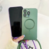 Crossbody Lanyard Magnetic Case For iPhone