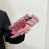 Sequined Leopard Print Phone Case For iPhone
