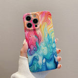 Colorful Oil Painting Phone Case For iPhone