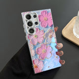 Oil painting flower phone case For Samsung