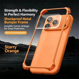 Metal Aluminum Alloy Frame Lens Protective Phone Case For iPhone