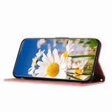 Card Slot Flip Flower Phone Case For Samsung