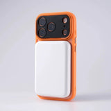 Metal Lens Frame Frosted Magnetic Phone Case For iPhone
