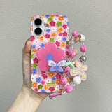 Flower Butterfly Phone Case For iPhone