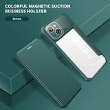 Business Flip Leather Phone Case For iPhone