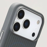 Minimalist Magnetic Phone Case with Metal Buttons For iPhone