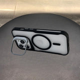 Hardware Lens Bracket Phone Case For iPhone