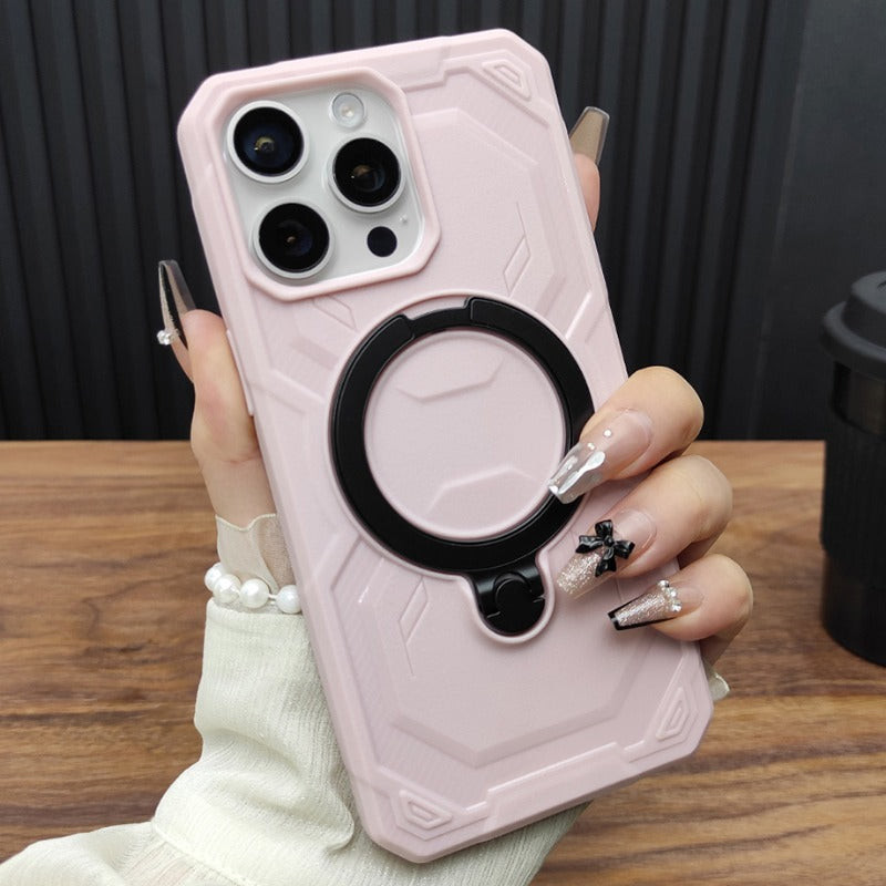 Magnetic Folding Bracket Silicone Phone Case For iPhone