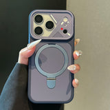 Frosted Heat Dissipation Stand Phone Case For iPhone