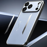 Metal Frosted Shockproof Phone Case For iPhone