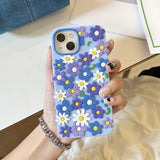 Flower Soft Silicone Luxury Phone Case For iPhone