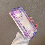 Clear PC+TPU 3 in 1 Anti-drop Armor Phone Case For iPhone