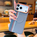 Magnetic Color-blocking Phone Case For iPhone
