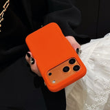 Litchi Leather Phone Case For iPhone