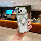 Simple Transparent Magnetic Phone Case for iPhone
