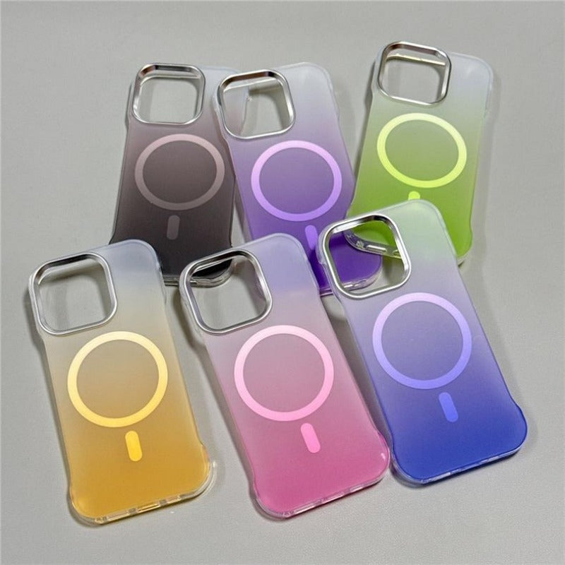 Gradient Color Ultra-thin Borderless Phone Case For iPhone