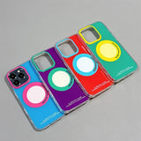 Contrast Color Magnetic Phone Case For iPhone