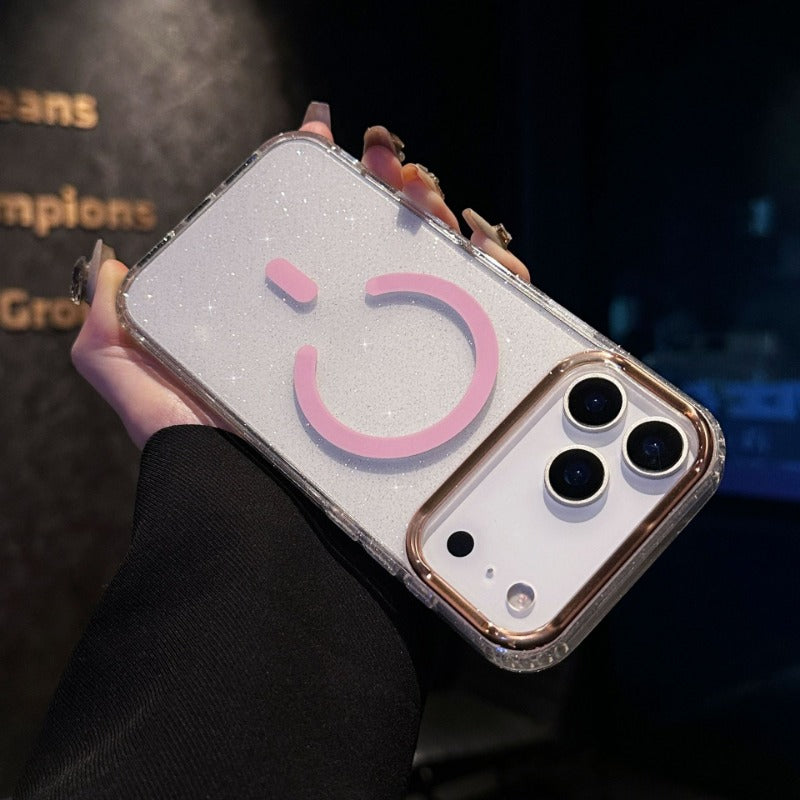 Acrylic Transparent Magnetic Phone Case For iPhone