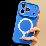 Liquid Silicone Magnetic Phone Case For iPhone
