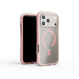 Circular Airbag Transparent Magnetic Phone Case For iPhone