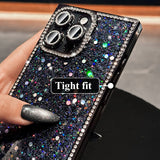 Glitter Lens Film Phone Case For iPhone