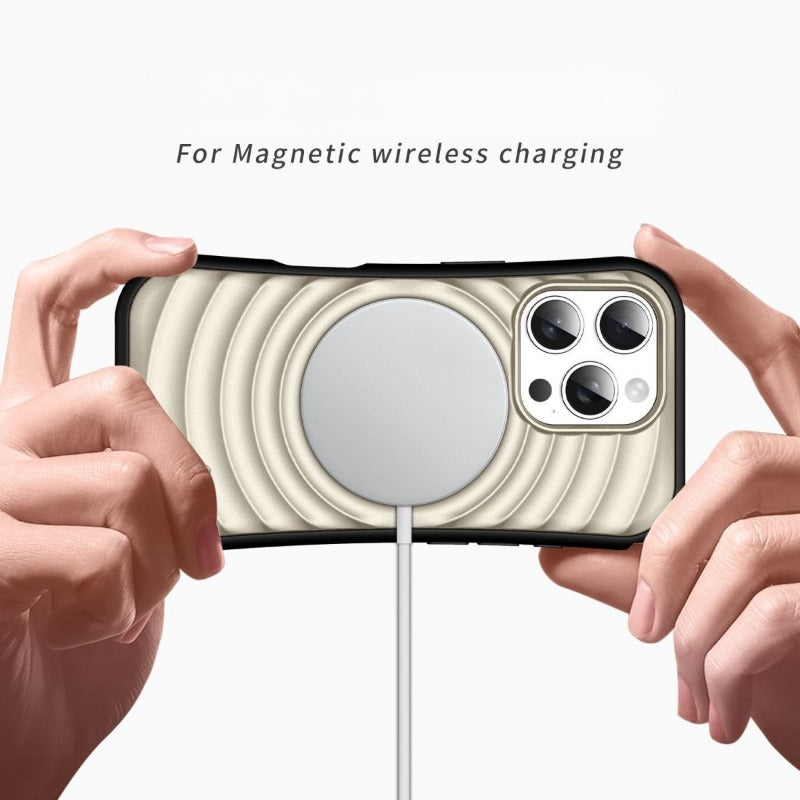 Simple Solid Color Magnetic Phone Case For iPhone