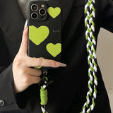Green Heart Phone Case For iPhone