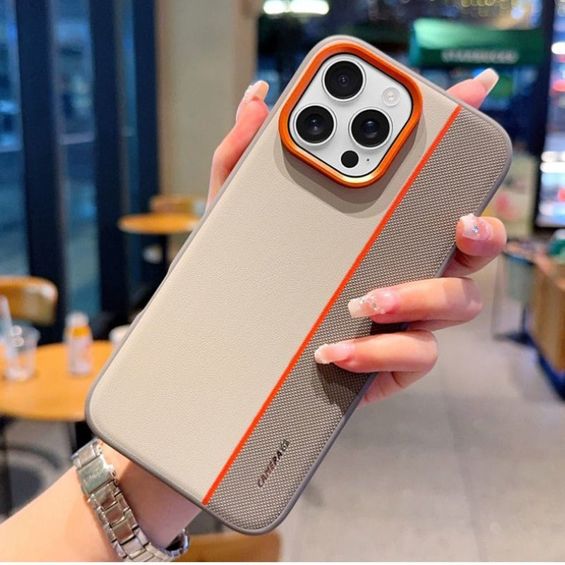 Metal Lens Ring Phone Case For iPhone