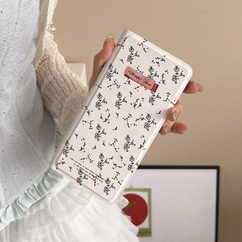 Floral Flip Phone Case For Samsung