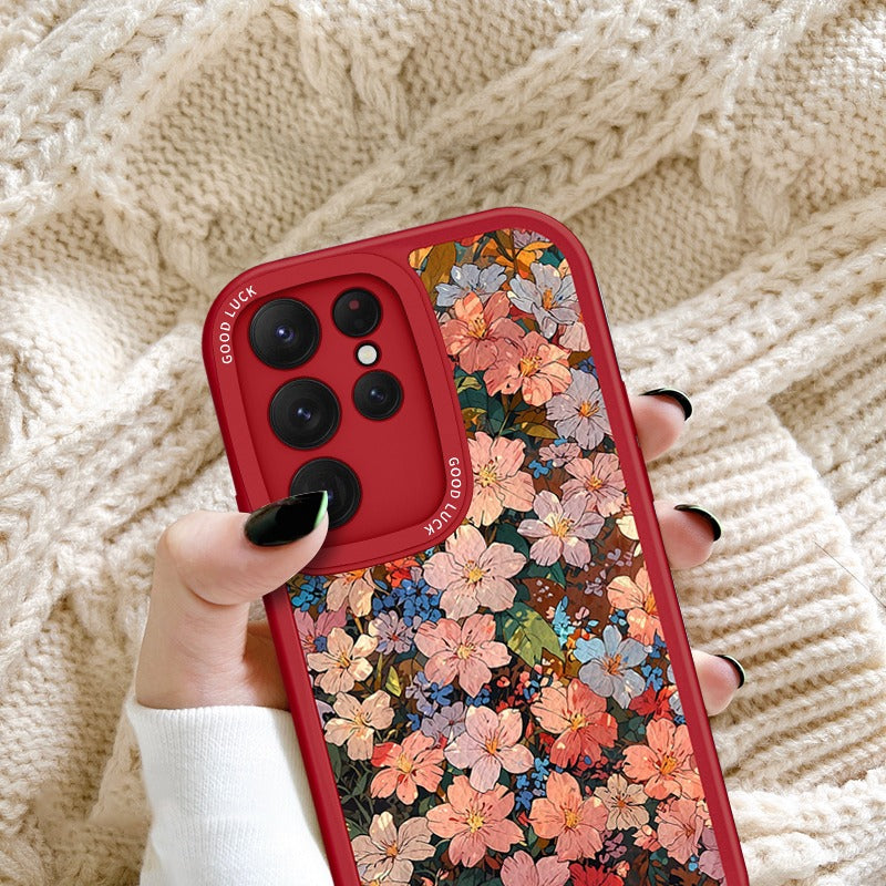 Flower Soft Silicone Phone Case For Samsung