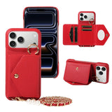 PU Leather Phone Wallet Case For iPhone