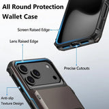 Heavy Duty Wallet Hidden Flip Slot Card Holder Case For iPhone