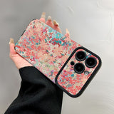 Flower Leather Phone Case For iPhone