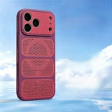 Honeycomb Heat Dissipation Magnetic Phone Case  for iPhone