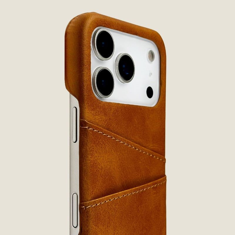 Leather Card Holder Phone Case For iPhone