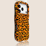 Orange Leopard Print Phone Case For iPhone
