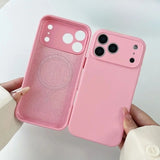 Liquid Silicone Magnetic Phone Case For iPhone