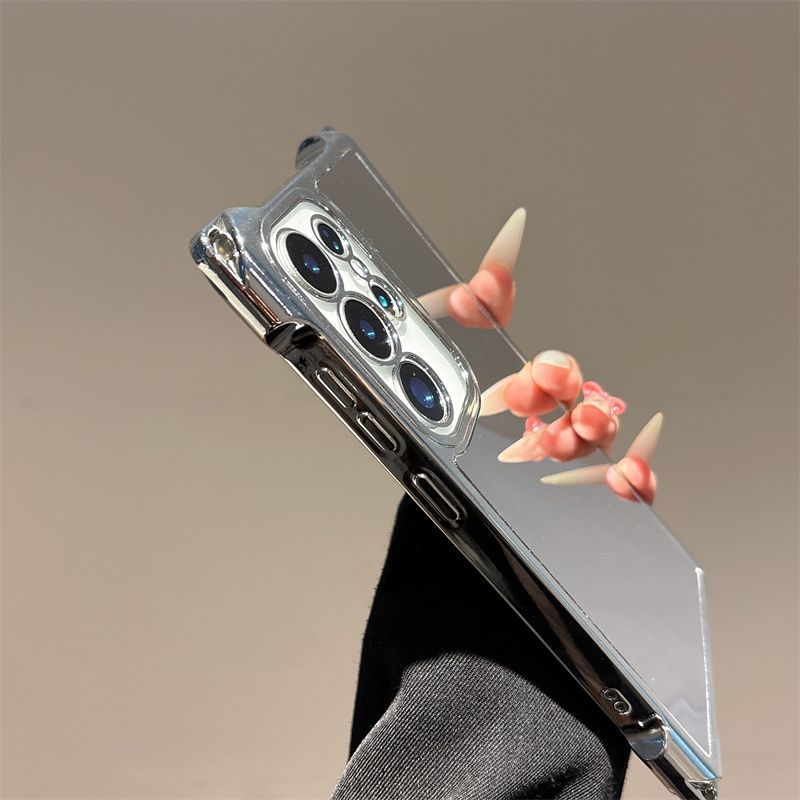 Mirror Lanyard with Bracket Electroplating Phone Case For Samsung