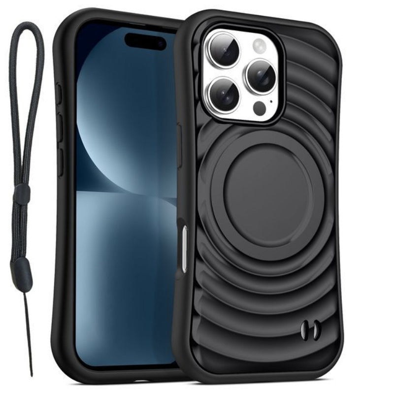 Simple Solid Color Magnetic Phone Case For iPhone