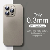 Ultra Thin Clear Matte Hard PP Case For IPhone