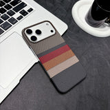 Striped Magnetic Phone Case For iPhone