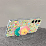 Colorful Floral Soft Phone Case For Samsung