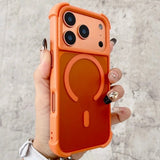 Matte Transparent PC Magnetic Phone Case For iPhone