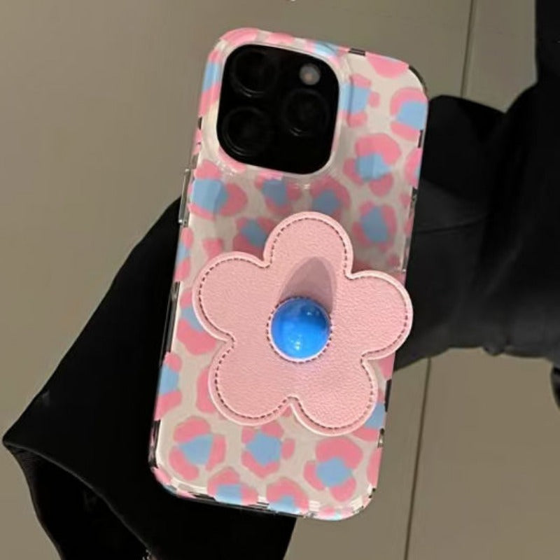 Floral Stand with Bracelet Phone Case For iPhone
