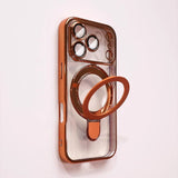 Transparent Stand Soft Phone Case For iPhone