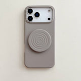 Liquid Silicone Wave-Shaped Stand Phone Case for iPhone